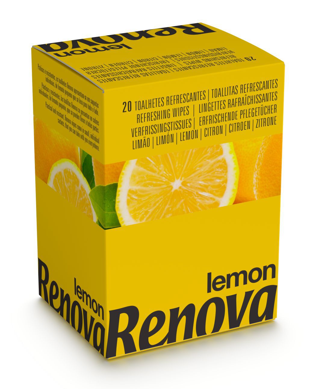 Lemon Scented Refreshing Wipes